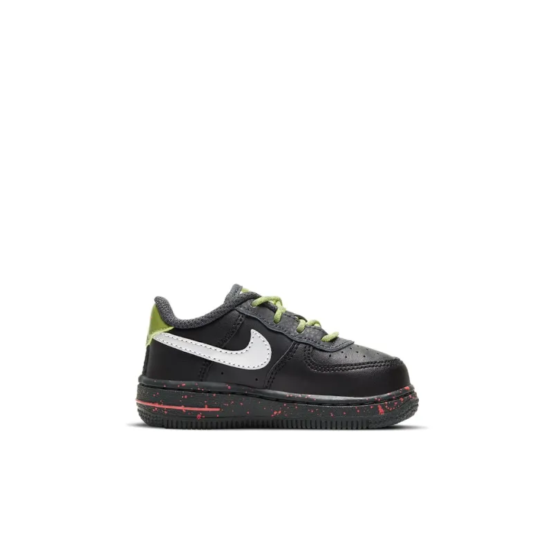 Nike Air Force 1 Low-Top Toddler Shoes Black Green Infant And Toddler-1