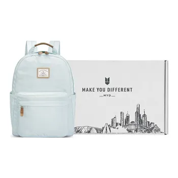 MYD Polyester Backpack Medium Size Women's White