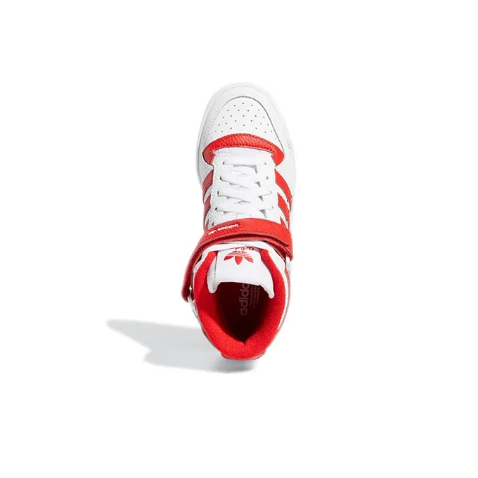 Adidas Forum Mid J 'White Vivid Red'-2