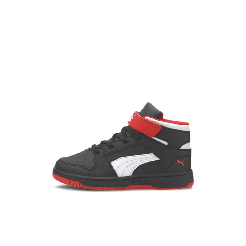 Puma Rebound LayUp Little Kid 'Black High Risk Red'-0