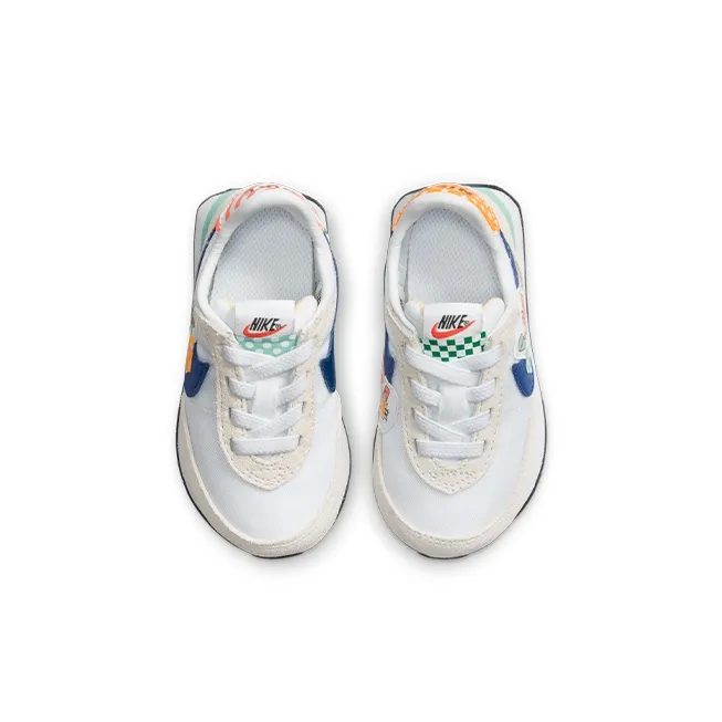 Nike Waffle Trainer 2 Breathable Low Top Sports Casual Shoes Blue White Gray Infant And Toddler-3