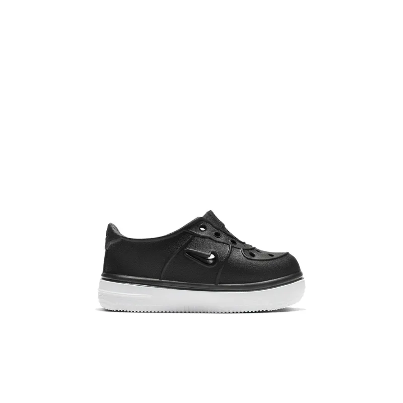 Nike Air Force 1 Low Top Skateboard Shoes Black Infant And Toddler-1