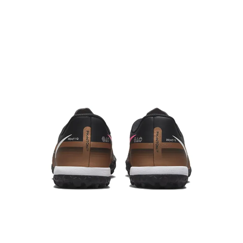 Nike Phantom GT Jr. Academy TF Low Top Grassland, Kids' Soccer Shoes Black Gold Kids'-4