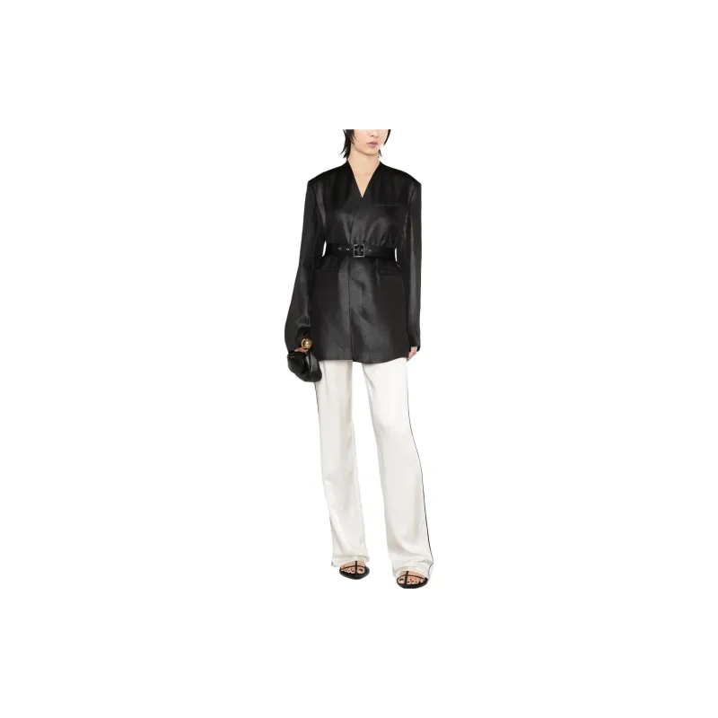 NANUSHKA Belted Single-Breasted Tailored Blazer-3