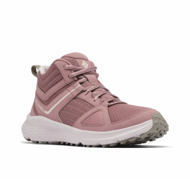 Columbia Novo Anti-Slip Wear-Resistant Mid-Top Trekking Shoes Women's Pink Purple-2