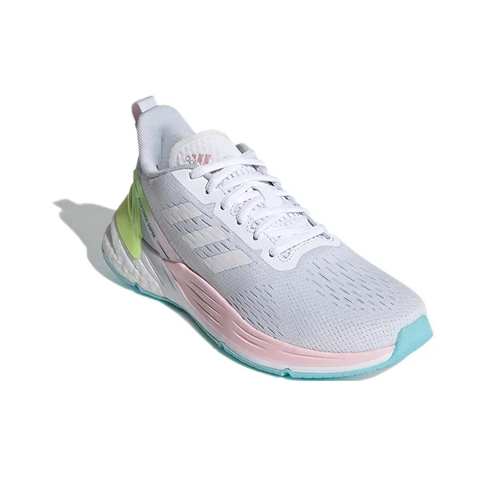 Adidas Response Slip Resistant And Breathable Low Top Kids' Running Shoes White Pink Teenagers-2