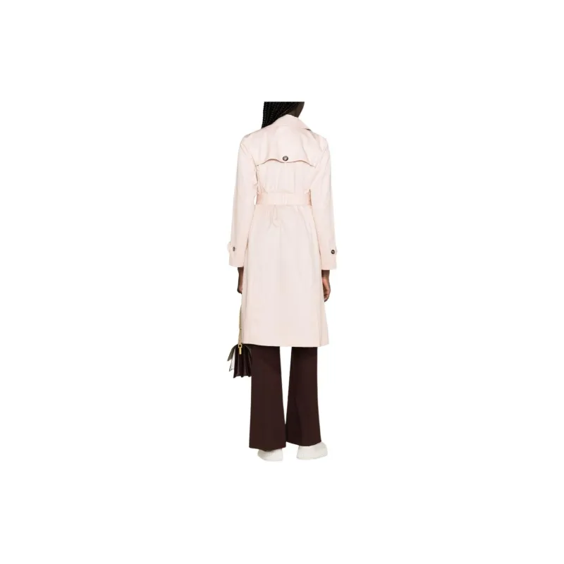 BARBOUR SS24 Trench Coat Women's Light Pink-2