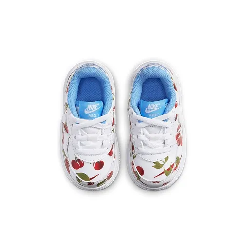 Nike Air Force 1 LV8 Low Top Toddler Shoes White Blue Infant And Toddler-3