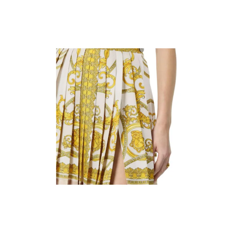 VERSACE Barocco Printed Pleated Skirt-4