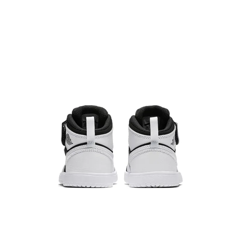 Jordan Air Jordan 1 TD High-Top Toddler Shoes Black White Infant And Toddler-4