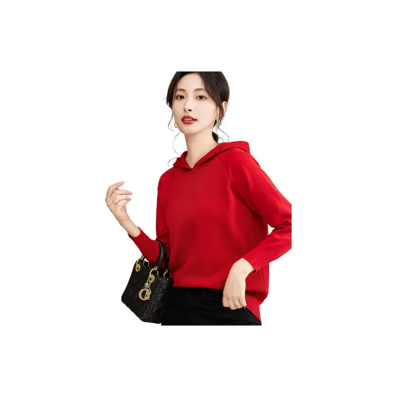 Love Elaine Knitwear Women's Red-3