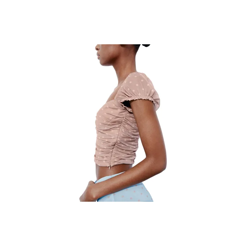 ZARA T-Shirts Women's Tan-4