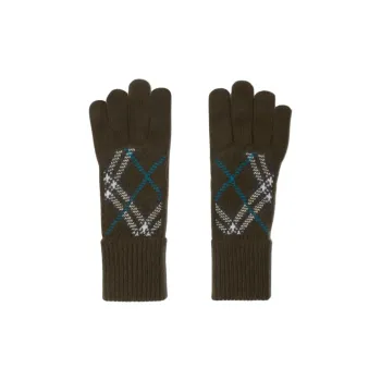 Burberry Checked Knitted Golves