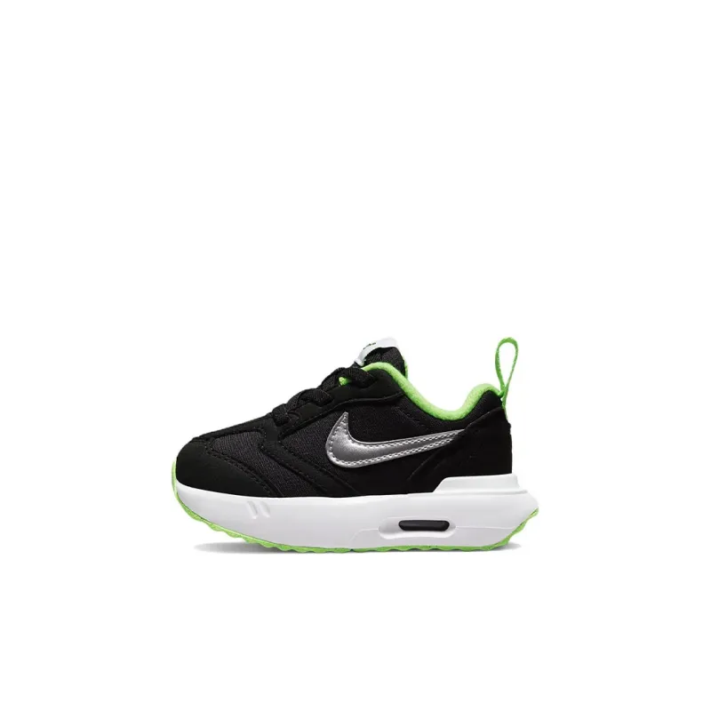 Nike Air Max Dawn Slip Resistant Cushioning Abrasion Resistant Low Top Toddler Shoes Black Silver Infant And Toddler-0