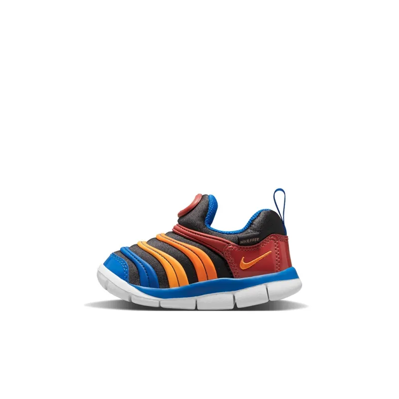 Nike Dynamo Free Abrasion Resistant Low Top Running Shoes Blue Orange Red Infant And Toddler-0