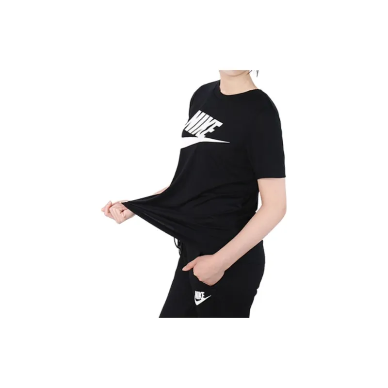 Nike Set in Sleeve T Shirt Women's Black-4