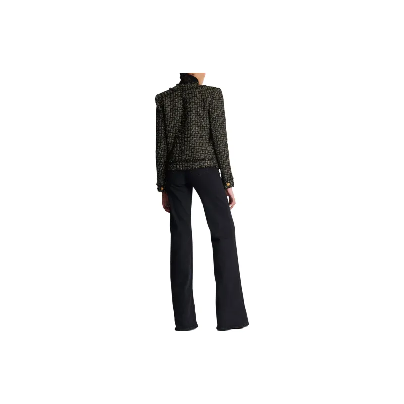 BALMAIN Double breasted Tweed Jacket-3
