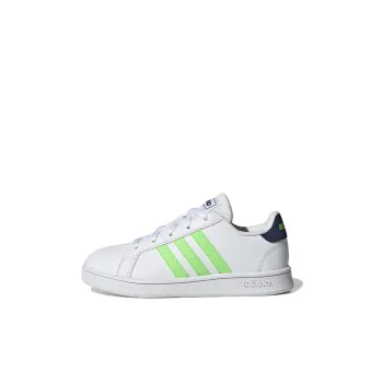 Adidas Neo GRAND COURT Anti Slip Wear Resistant Low Top Kids' Skateboarding Shoes White Kids'