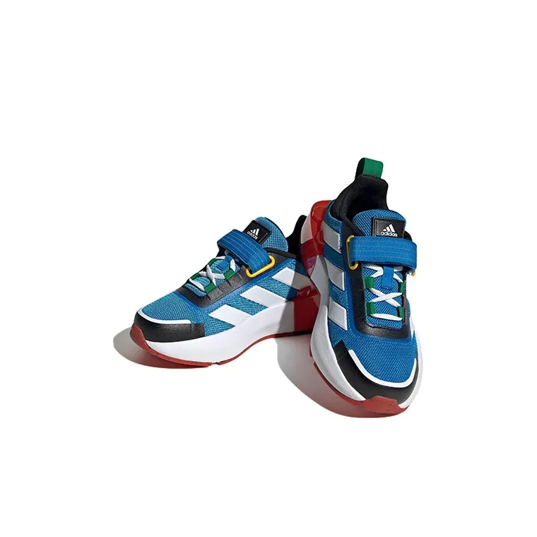 adidas Tech Runner  LEGO X  EL Little Kid 'White Shock Blue'-2