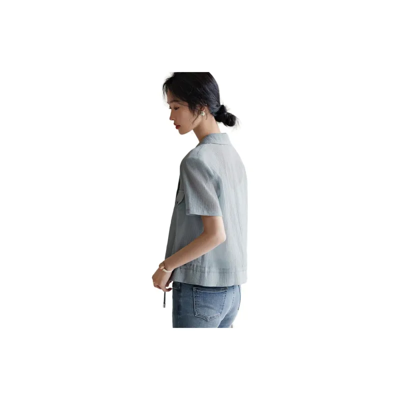 XWI SS24 Business Suit Women's Light Gray Blue-2