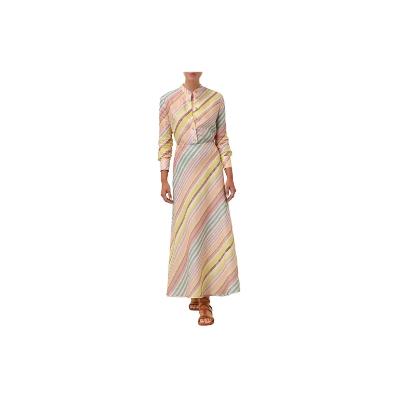 Zimmermann Halliday Striped Linen Maxi Skirt-1