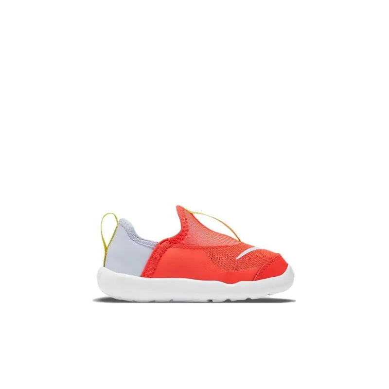 Nike Lil' Swoosh Bright Crimson Low Top Sports Casual Shoes Orange Gray Infant And Toddler-1