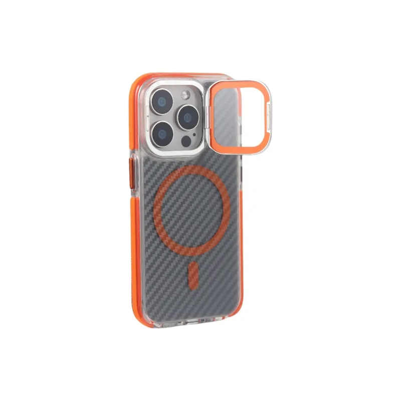 Urban Case Acrylic Material Lens Window Stand Magnetic Phone Cases Compatibility With IPhone 16 Pro Max Trendy And Cool-6