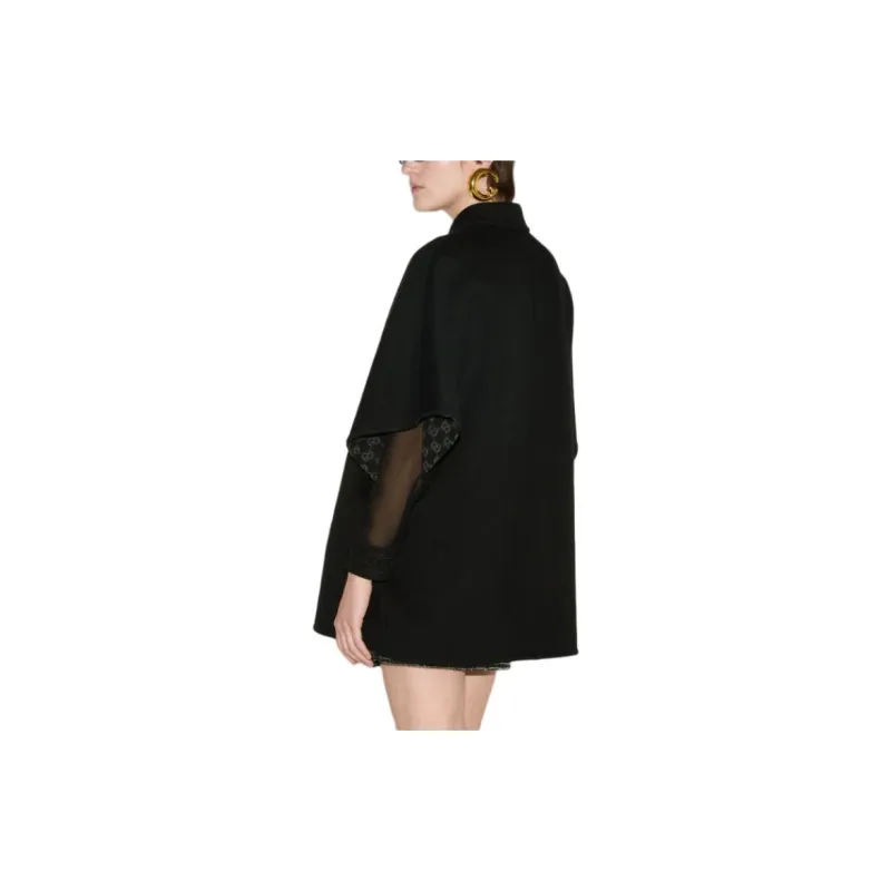 GUCCI Reversible Gg Short Sleeve Coat-3