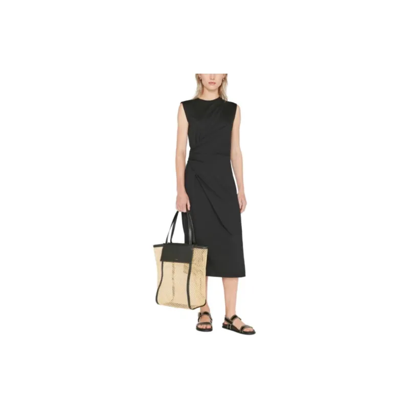 FRAME SS23 Sleeveless Dress Women's Black-3