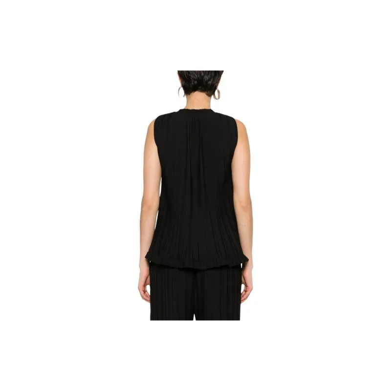Lanvin Pleated Crepe De Chine Top-2