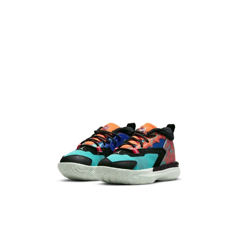 Jordan Zion 1 Zion 1 Cushioning, Wear Resistant Mid Top Toddler Shoes Orange Green Infant And Toddler-2