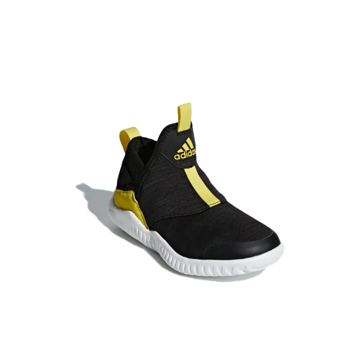 Adidas Rapidazen C Slip-Resistant Breathable Low-Top Kids' Running Shoes Black Yellow White Children Aged 3-7 Years Old-2