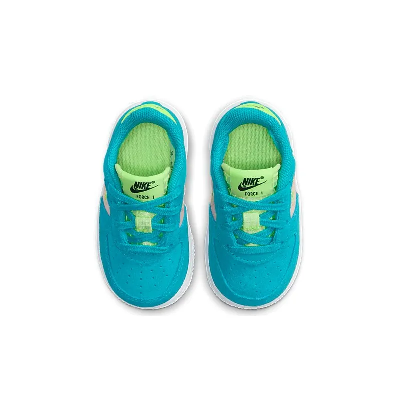 Nike Air Force 1 Anti Slip Wear Resistant Low Top Toddler Shoes Pink Green Infant And Toddler-3