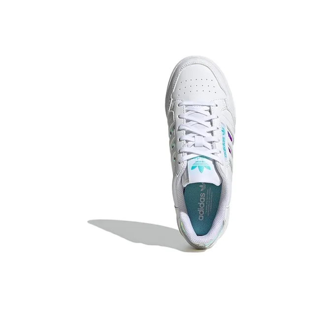 Adidas Originals J Abrasion Resistant Low Top Kids' Skateboarding Shoes White Laser Silver Teenagers-4