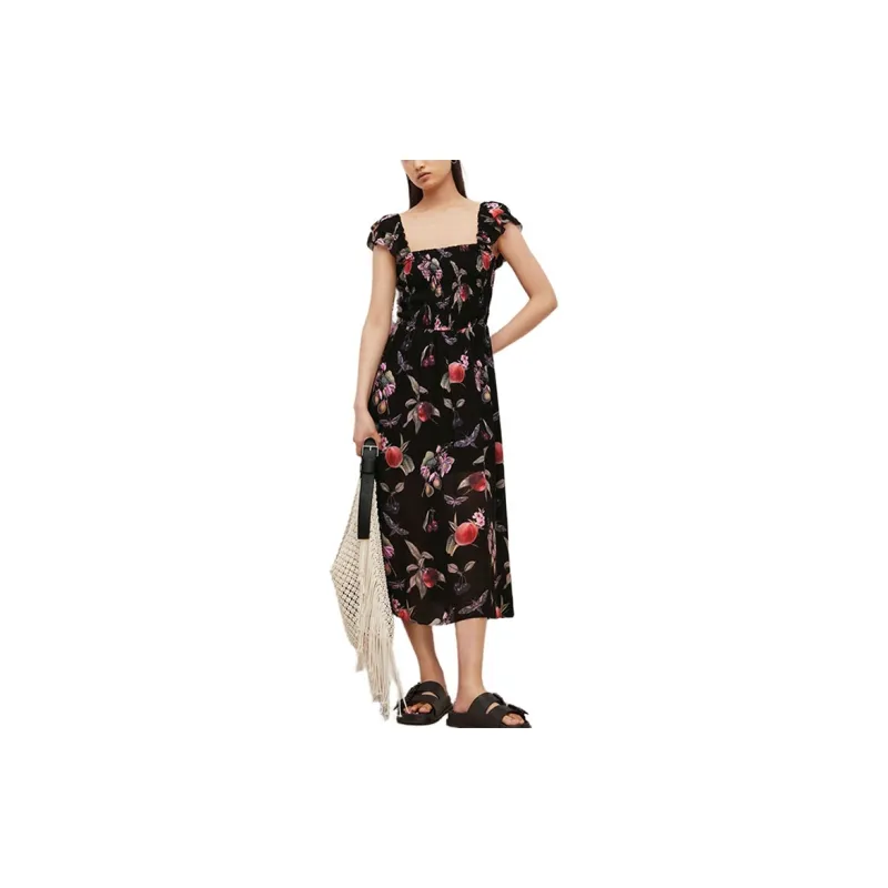 ALLSAINTS Short-Sleeved Dresses Women's Black-1