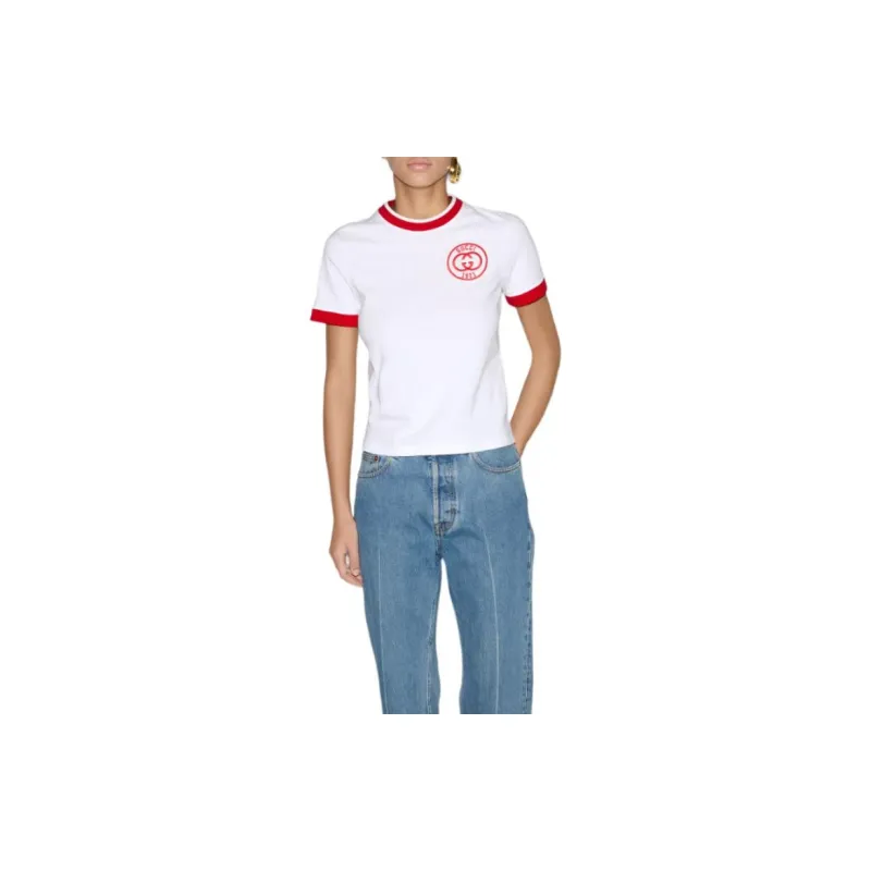 GUCCI Logo-embroidered Cotton T-shirt-2