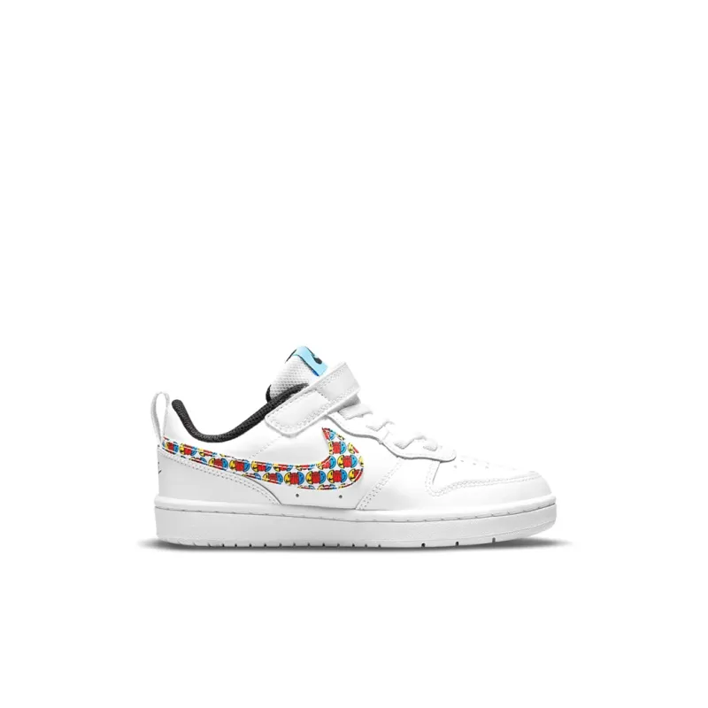 Nike Low 2 SE Slip Resistant Cushioning Abrasion Resistant Low Top Skateboard Shoes White Children Aged 3 7 Years Old-1