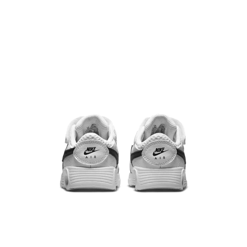 Nike Air Max SC Abrasion Resistant Lightweight Cushioning Low Top Running Shoes White Black Infant And Toddler-4