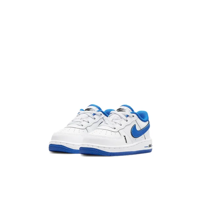 Nike Air Force 1 LV8 Low Top Skateboard Shoes White Blue Infant And Toddler-2