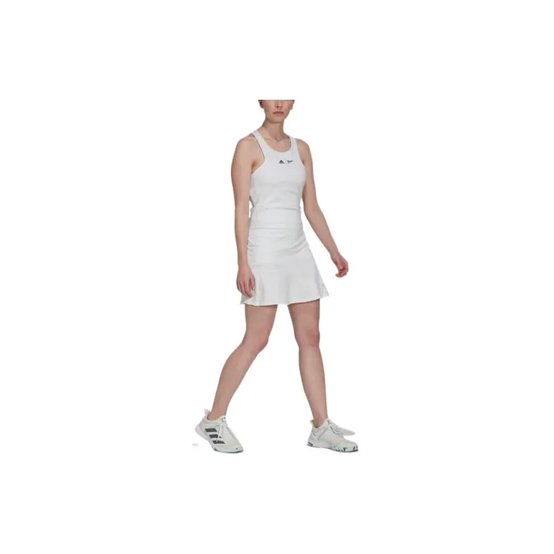 Adidas Sleeveless Dress Women's White-3