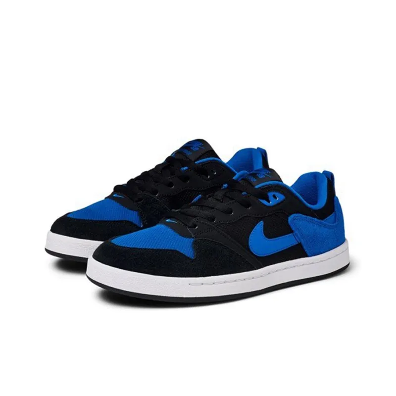 Nike SB Alleyoop Shock Absorbers Low Top Kids' Skateboarding Shoes Black Blue Teenagers-2