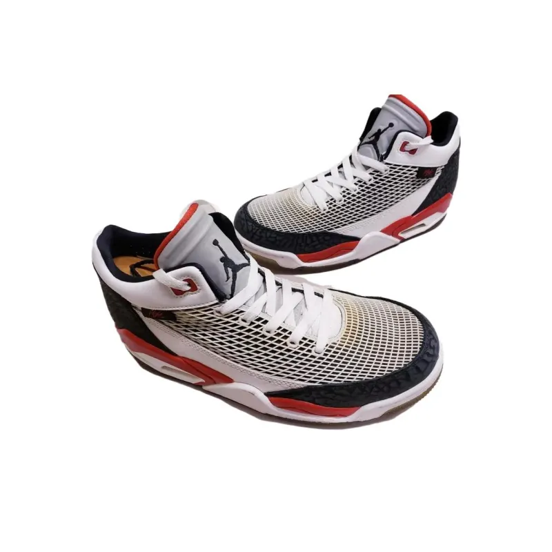 Jordan Flight Club 80s White Black Red-2