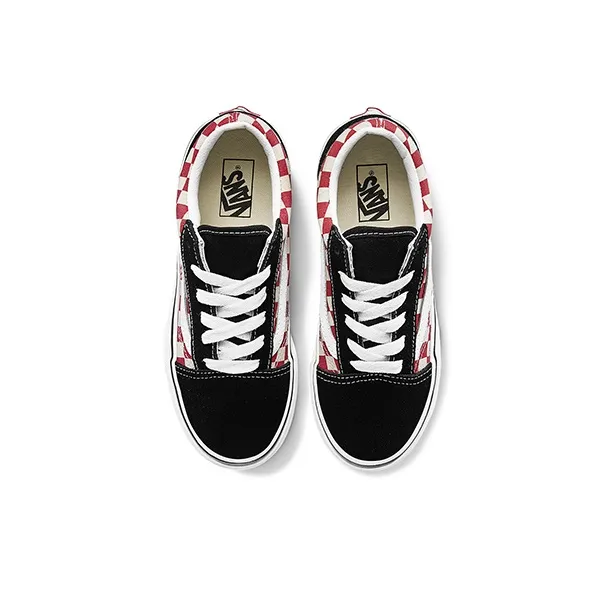 Vans Old Skool   Kids 'Checkerboard - Black Red'-2
