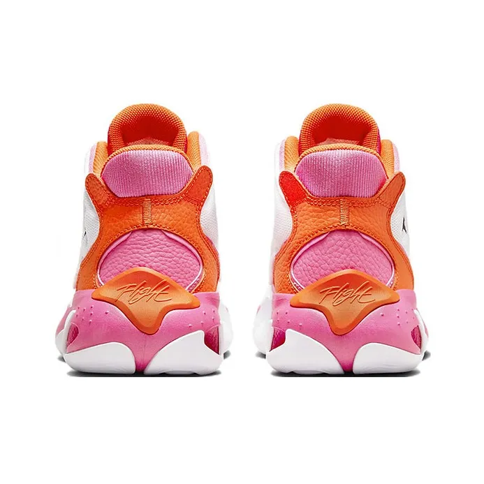 Jordan Max Aura 4 Mid Top Performance Basketball Shoes White Pink Teenagers-4