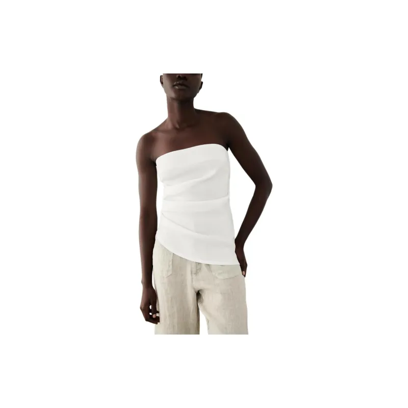 ZARA Strapless Top Women's White-1