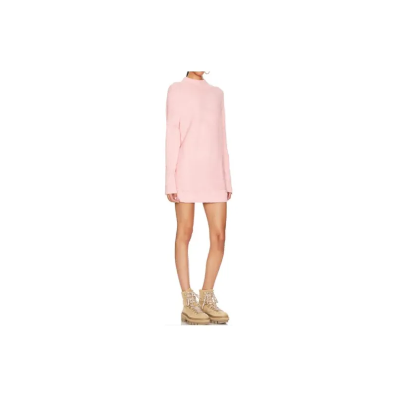 FREE PEOPLE Long-Sleeved Dresses Women's Pink-1