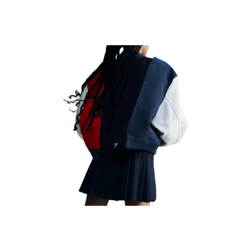 Nike X Yoon Women's Oversized Varsity Jacket Black/Armory Navy/Phantom/White-4