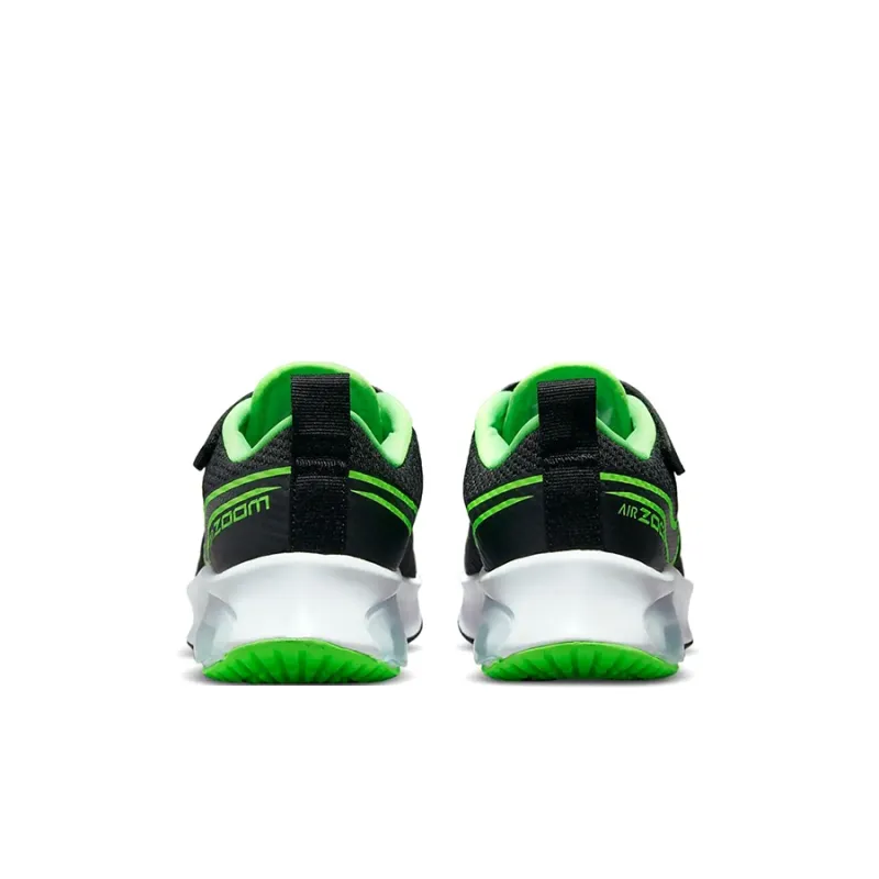 Nike Air Zoom Arcadia Low Top Kids Lifestyle Shoes Black Green Children Aged 3 7 Years Old-4