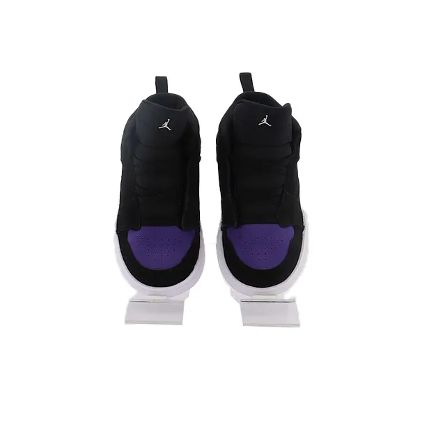 Jordan Access Air Slip Resistant Cushioning Abrasion Resistant Mid Top Toddler Shoes Black Purple Infant And Toddler-3