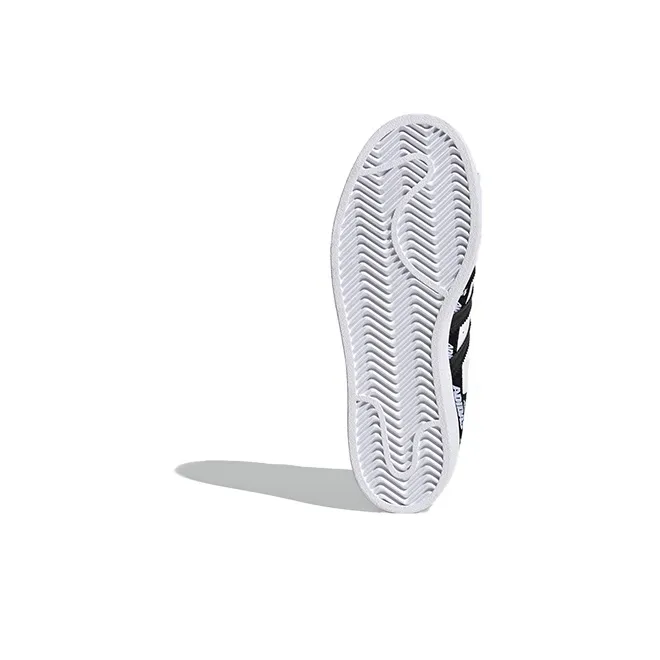 Adidas Originals Superstar Series J Breathable Low Top Skateboard Shoes White Teenagers-5